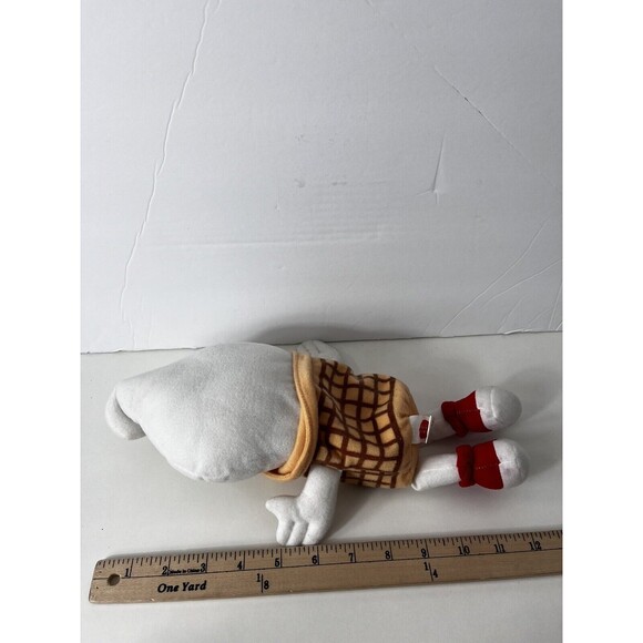 Vintage DQ DAIRY QUEEN Ice Cream Cone Vanilla Stuffed Animal Plush Toy - Picture 5 of 8